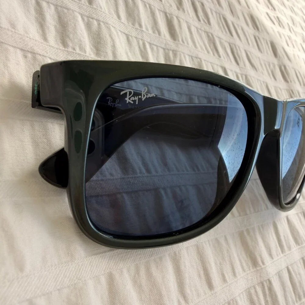 Ray-Ban Justin Classic sunglasses in Green Metallic  NWOT - Picture 6 of 13